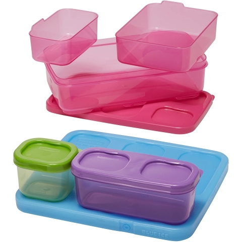 Rubbermaid LunchBlox Blmeli Beslenme Kutusu (Renkli)