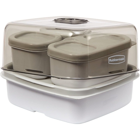 Rubbermaid Fasten And Go Blmeli Beslenme Kutusu (Gri)