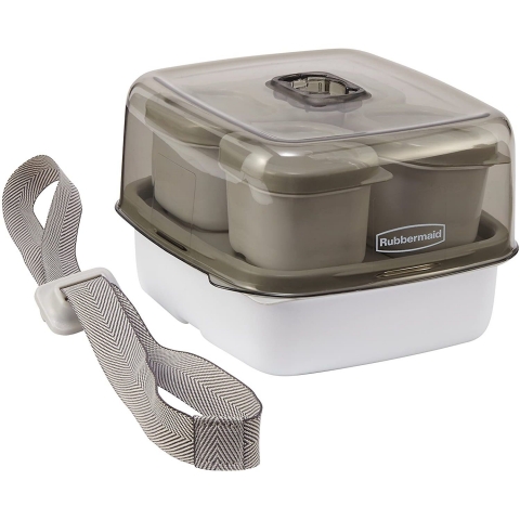 Rubbermaid Fasten And Go Blmeli Beslenme Kutusu (Gri)