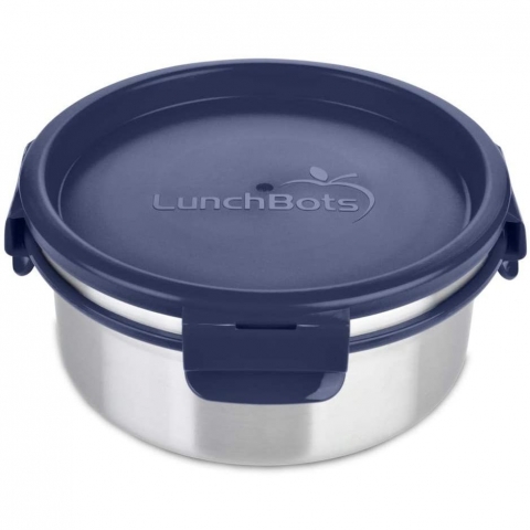 LunchBots Bowl Paslanmaz elik Belenme Kutusu (4Cup, Lacivert)