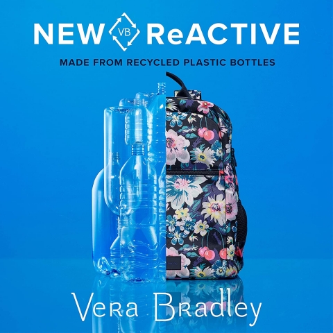 Vera Bradley Lighten Up Termal Beslenme antas (Siyah)
