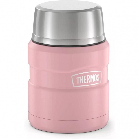 THERMOS Paslanmaz elik Yemek Termosu(470ml, Pembe)