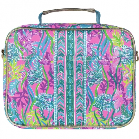 Lilly Pulitzer Termal Yemek antas(Pembe/Yeil)