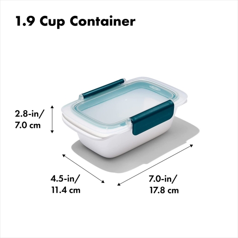 OXO Plastik Beslenme Kutusu(Beyaz/Mavi)