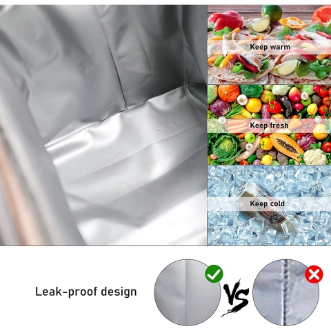 HSHRISH Yal�t�ml� Beslenme �antas� (7L, Siyah/Gri)