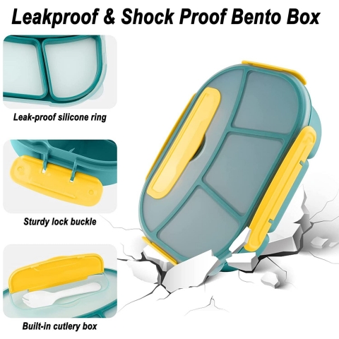 HSYTEK B�lmeli Beslenme Kutusu(Ye�il/Sar�)