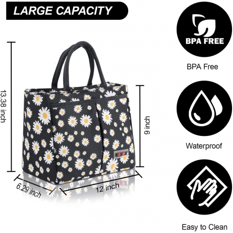 KEXGX Yal�t�ml� Beslenme �antas� (Papatya Desenli)