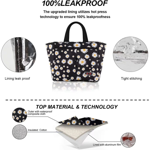 KEXGX Yal�t�ml� Beslenme �antas� (Papatya Desenli)