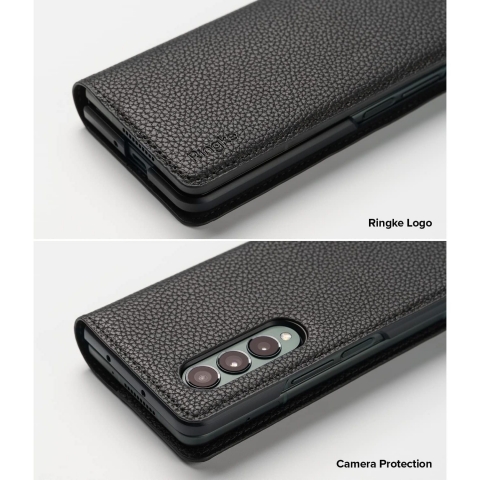 Rin gke Folio Galaxy Z Fold 3 Ultra Deri Klf