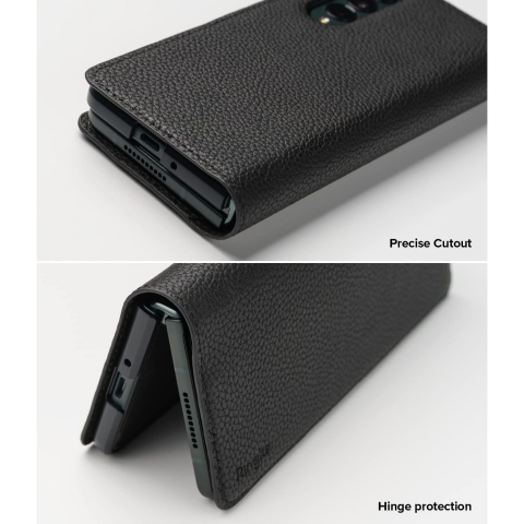 Rin gke Folio Galaxy Z Fold 3 Ultra Deri Klf