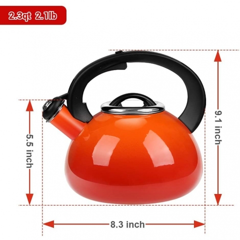 Aidea Seramik Ses kartan Ddkl Kettle (Turuncu)