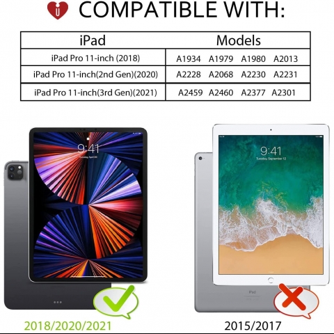 iCarez iPad Pro Temperli Cam Ekran Koruyucu (11 in)(2 Adet)
