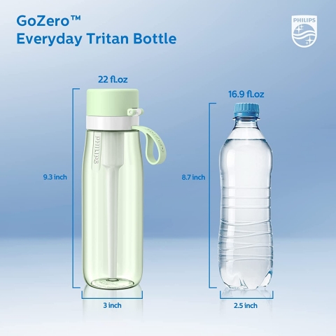 Philips Water GoZero Su Artmal Matara (Yeil, 650ml)