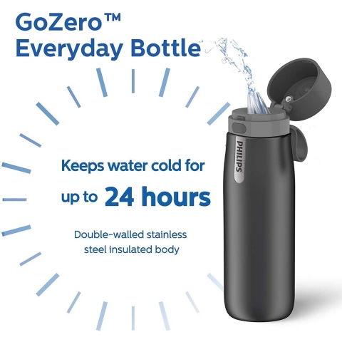 Philips Water GoZero Paslanmaz elik Matara (Gm, 1090ml)