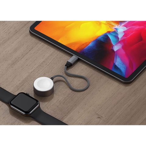 Satechi USB C Manyetik Apple Watch arj Kablosu