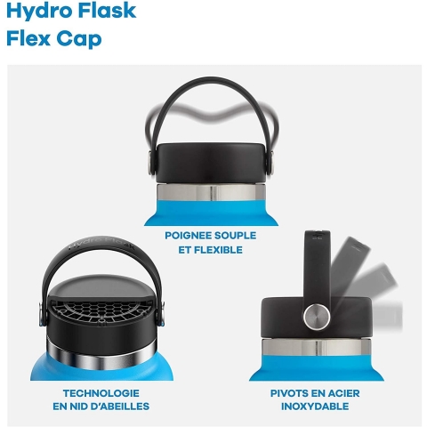 Hydro Flask Sport Paslanmaz elik Termos (620ml, Mavi)