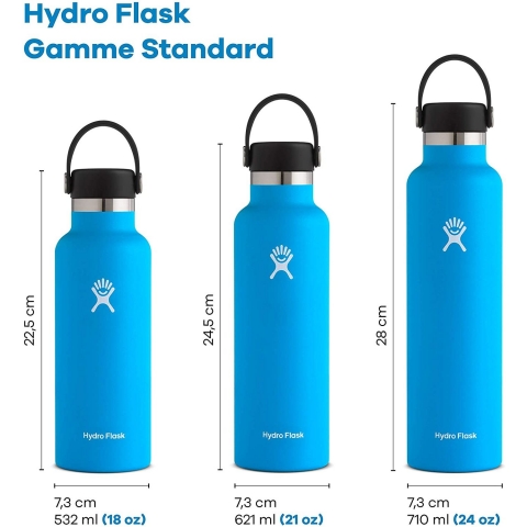 Hydro Flask Sport Paslanmaz elik Termos (620ml, Mavi)