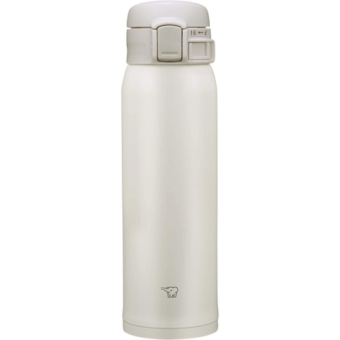 Zojirushi Paslanmaz elik Termos (480ml, Beyaz)