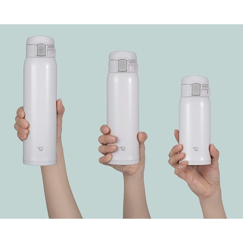 Zojirushi Paslanmaz elik Termos (480ml, Beyaz)