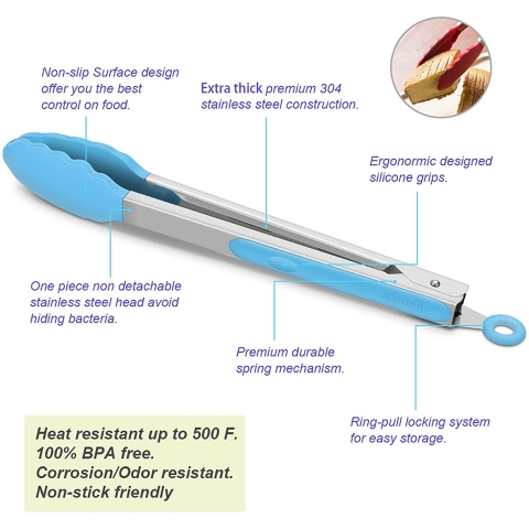 ALLWIN-HOUSEWARE Silikon Ma�a Seti (3 Par�a, Mavi)