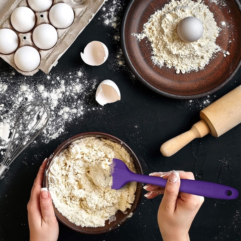 ALLWIN-HOUSEWARE Silikon Spatula Seti (3 Par�a, Mor)