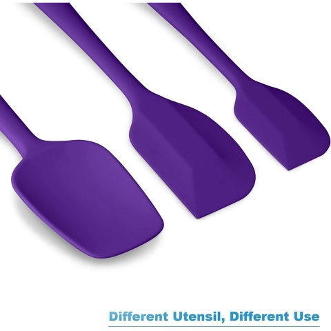 ALLWIN-HOUSEWARE Silikon Spatula Seti (3 Par�a, Mor)