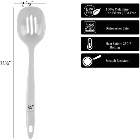 Reston Lloyd Melamin Delikli Spatula(Siyah)