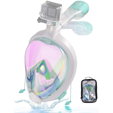Snorkel Mask Full Face 2019 Newest UV Protection Foldable Easy