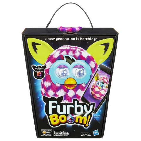 Furby Pink Cubes Boom Plush Toy