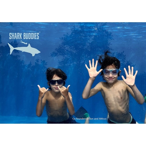 Shark Buddies ocuklar in Yzc Gzl (Mavi)