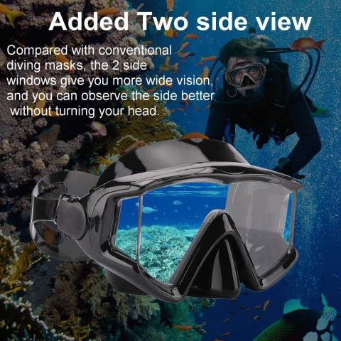 AQUA A DIVE SPORTS norkel Set (Koyu Siyah)
