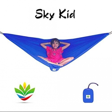 Hammock Bliss Tek Kiilik Pamuklu Hamak (Mavi)