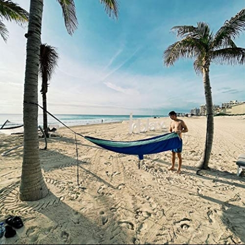 Nest Hammocks ift Kiilik Naylon Hamak (Mavi)