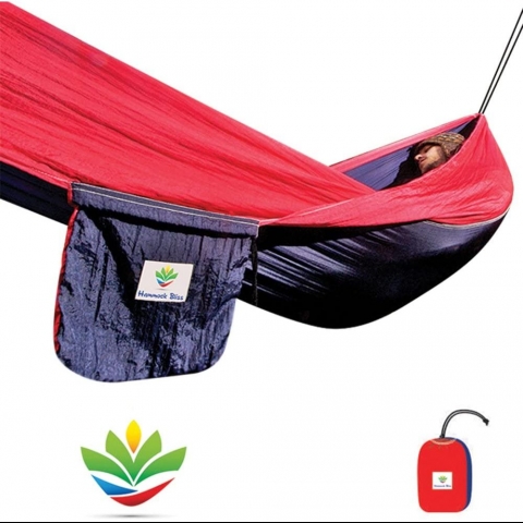 Hammock Bliss Tek Kiilik Pamuklu Hamak (Krmz)