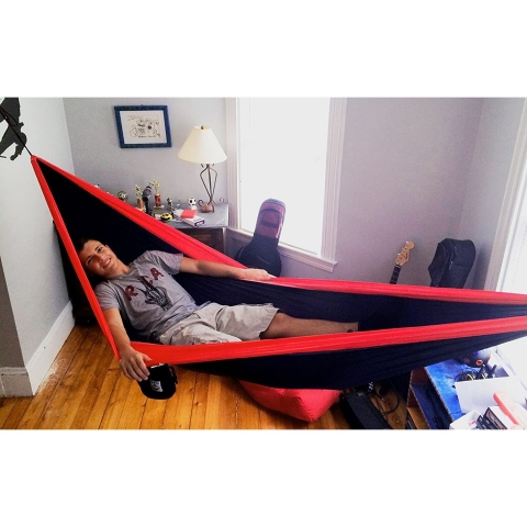 Hammock Bliss Tek Kiilik Pamuklu Hamak (Krmz)