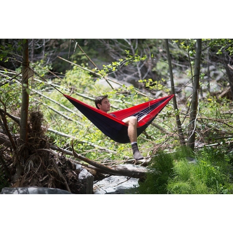 Hammock Bliss Tek Kiilik Pamuklu Hamak (Krmz)