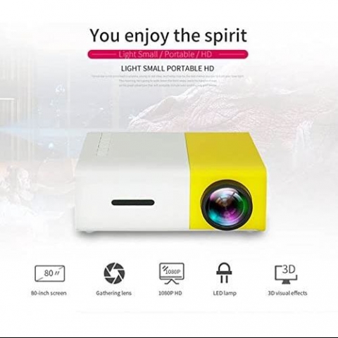 ZSWCBRT 400 Lumen Mini Projeksiyon Cihaz