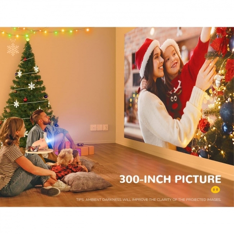 Anpiu 1080P Destekli Mini Projeksiyon Cihaz