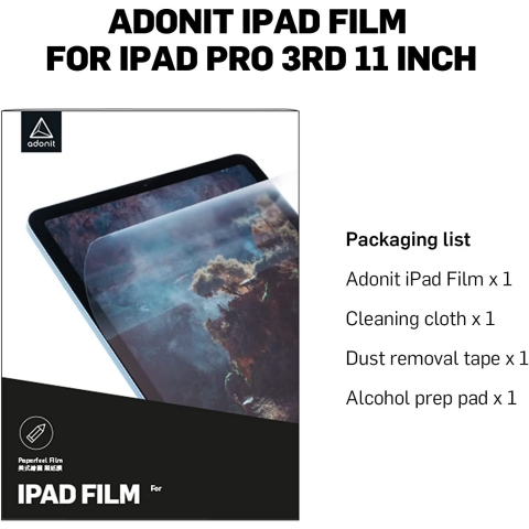 Adonit iPad Pro Mat Ekran Koruyucu Film (11 in)