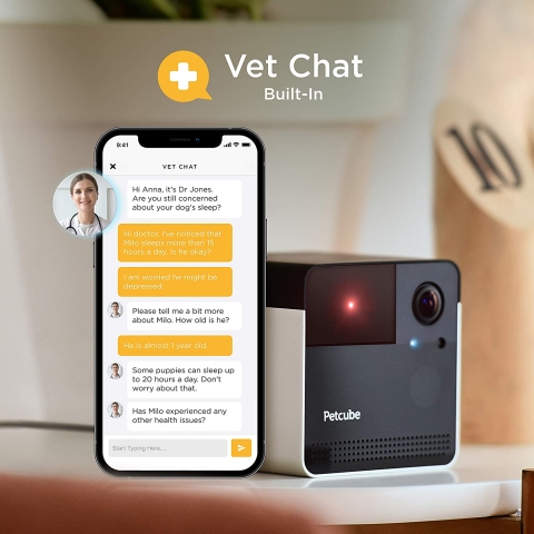 Petcube Play 2 Wi-Fi Akll Evcil Hayvan Kameras