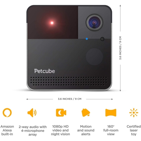 Petcube Play 2 Wi-Fi Akll Evcil Hayvan Kameras