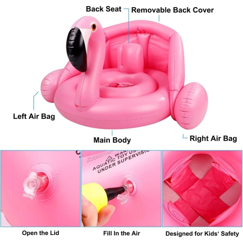 F FiGoal Bebek Deniz Simidi (Flamingo)