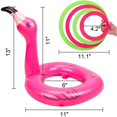 90shine Havuz Halka Oyunu(Flamingo, 2 Adet)