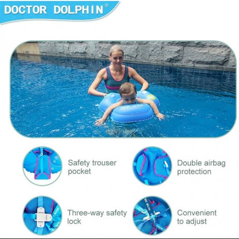 Doctor Dolphin Bebek Deniz Yata(Ak Mavi)
