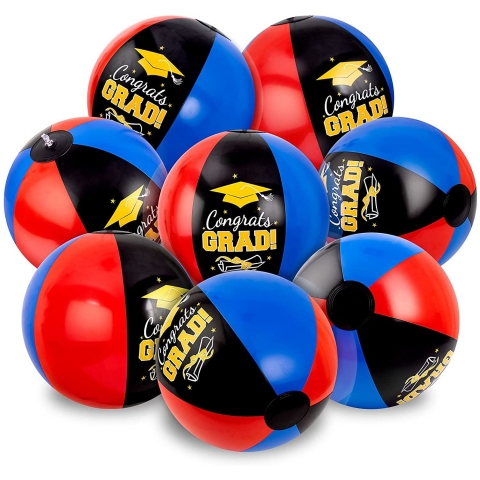 Whaline 30cm Shark Plaj Toplar (Renkli, 12 Adet)