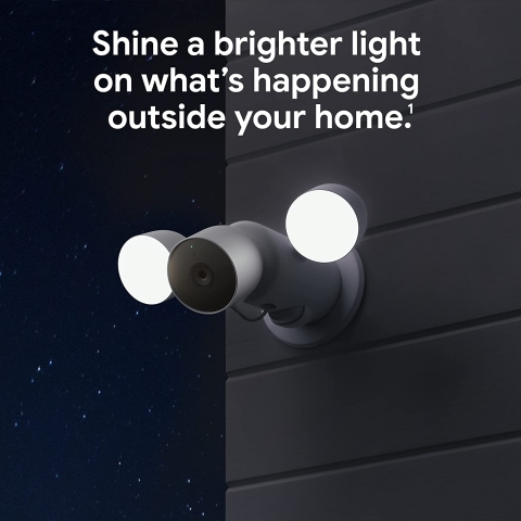Google Nest Cam Floodlight D Mekan Akll Gvenlik Kameras