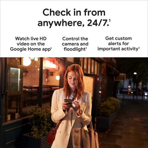 Google Nest Cam Floodlight D Mekan Akll Gvenlik Kameras