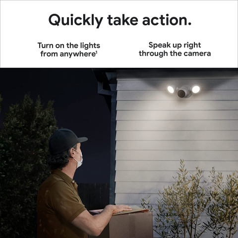 Google Nest Cam Floodlight D Mekan Akll Gvenlik Kameras