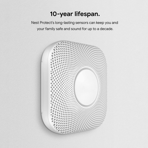 Google Nest Akll Duman Dedektr (Kablolu)