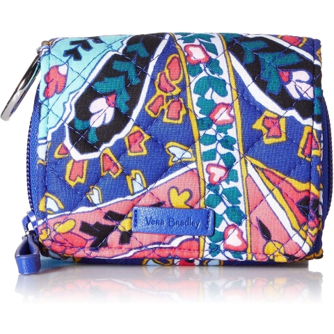 Vera Bradley RFID Kadn Czdan (Mavi)